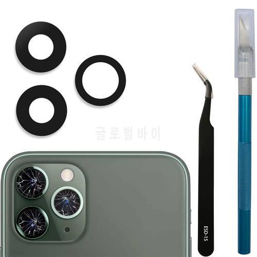 Back Rear Camera Glass Lens Replacement with Adhesive and Repair Toolkit For iPhone 6 6Plus 6s 7 8 Plus X XS 11 12 Pro Max