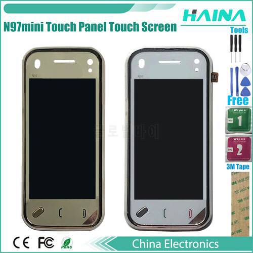 N97 Mini For Nokia N97mini Touch Panel Touch Screen Digitizer Replacement For N97 Mini Glass Sensor With Tools+Adhesive