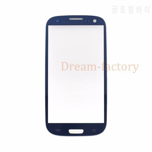 50pcs DHL Front Outer Touch Screen Glass Lens for Samsung Galaxy S3/S4/S5 Black White Blue