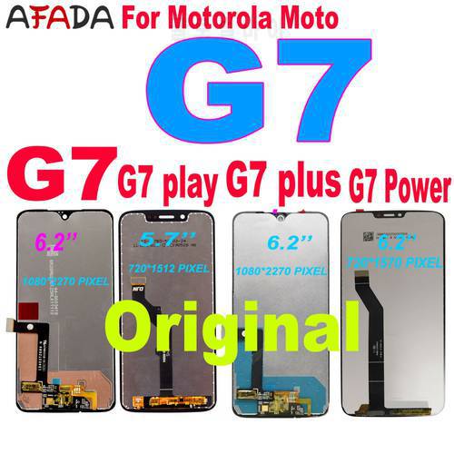Original G7 XT1962 LCD For Moto G7 Power Display XT1955 LCD G7 Plus LCD Touch Screen Digitizer G7 Play LCD assambly G7 LCD