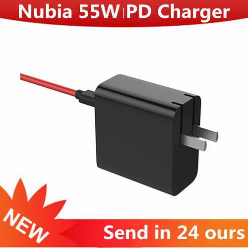 Original Nubia 120W Quick Charger 120W GaN charger RedMagic 120W GaN Power Adapter 6A Cable Compatible with pd/qc protocol