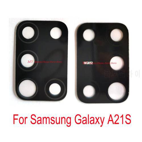 New Rear Back Camera Glass Lens For Samsung Galaxy A21S A217 Back Big Main Camera Lens Glass Cover With Sticker Tape Spare Part