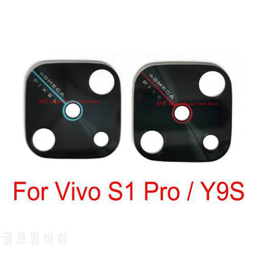 10 PCS Top Quality Rear Camera Glass Lens For Vivo S1 Pro / Y9S Back Big Camera Lens Glass Cover With Sticker Replacement Parts