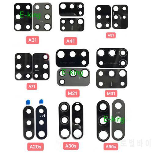 10PCS Rear Back Camera Glass Lens Cover For Samsung A01 A11 A21 A31 A41 A51 A71 M21 M31 With Ahesive Sticker Replacement Parts
