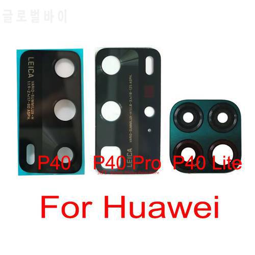20 PCS New Rear Back Camera Glass Lens Cover For Huawei P40 Pro Lite P40pro P40lite Main Facing Camera Lens Glass Spare Parts
