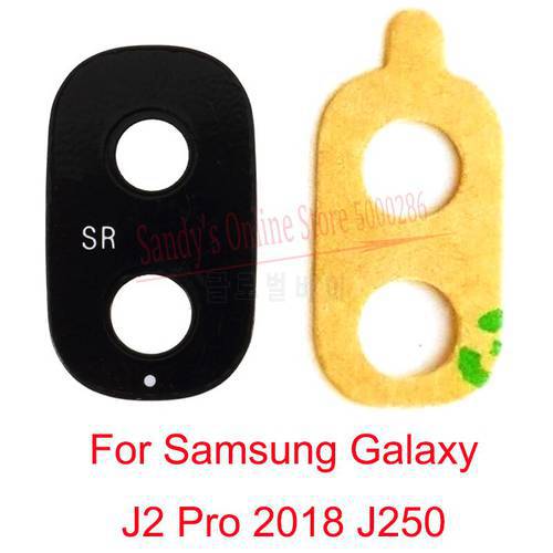 2 PCS Rear Main Camera Glass Lens For Samsung Galaxy J2 Pro 2018 J250F J250H J250G J250 Back Big Camera Glass Lens With Sticker