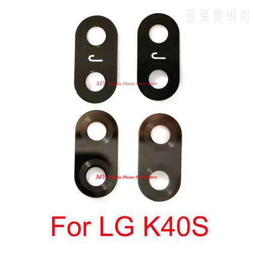 New Rear Back Camera Glass Lens For LG K40S Big Back Main Camera Lens Glass Cover With Sticker Replacement Spare Parts