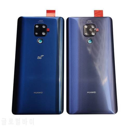 Mate 20X Original Back glass Cover For Huawei Mate 20 X, Back Door Replacement Battery Case, Rear Housing Cover With Camera Lens