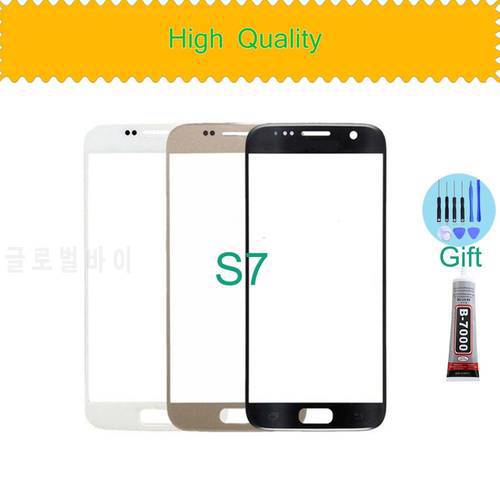For Samsung Galaxy S7 G930 Touch Screen LCD Front Panel Glass Lens Outer With OCA Glue Replace