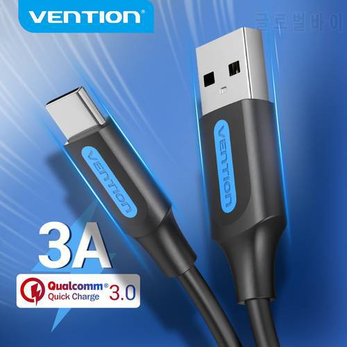 Vention USB C Cable Type C Charging Cable for Xiaomi 11T Pro Huawei Samsung S21 3A Quick Charge 3.0 USB Type C Fast Charger