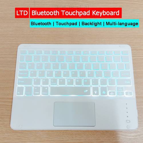 Bluetooth Magic Trackpad Keyboard For iPad Tablet Laptop PC Russian Arabic Thai Hebrew Spanish French Italian Korean Keyboard