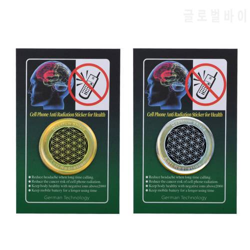 shipping Logo Custom Sticker Anti-radiation for cell Phone 1pcs with Instructions