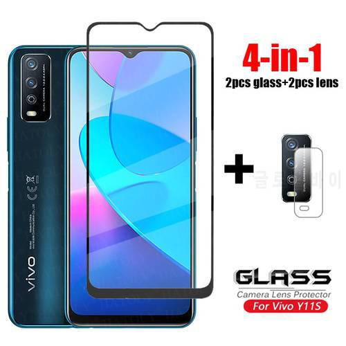 For Glass Vivo Y11S Full Cover Tempered Glass For Vivo Y20 Y20T Y31S Y52S Y12S Y15 Y17 Y50 Y30 Y70 Y16 Screen Protector Glass