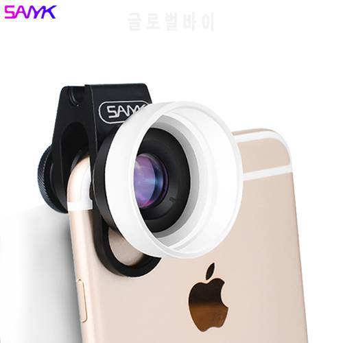 SANYK 4K HD Macro Lens for Phone Jewelry Detail Shooting Lens 15X Professional Mobile Phone Lens With Universal Clip