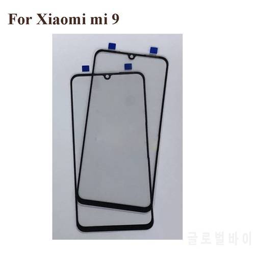 for Xiaomi Mi 9 Front LCD Glass Lens touchscreen for Xiaomi Mi 9 Mi9 Digiziter Touch screen Outer Screen Glass without flex