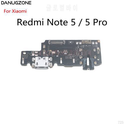 USB Charging Dock Port Socket Connector Charge Board Flex Cable With Audio Headphone Jack For Xiaomi Redmi NOTE 5 PRO NOTE5