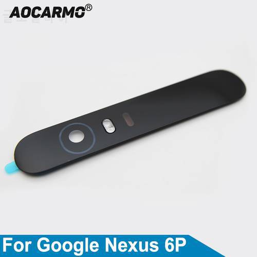 Aocarmo For Huawei For Google Nexus 6P Rear Back Camera Lens Glass With Adhesive Sticker Replacement Parts
