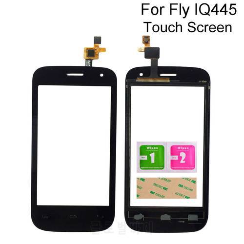 Mobile Touch Screen For Fly IQ445 IQ 445 Touchscreen Sensor Front Glass Panel Lens Digitizer Replacement Touchpad