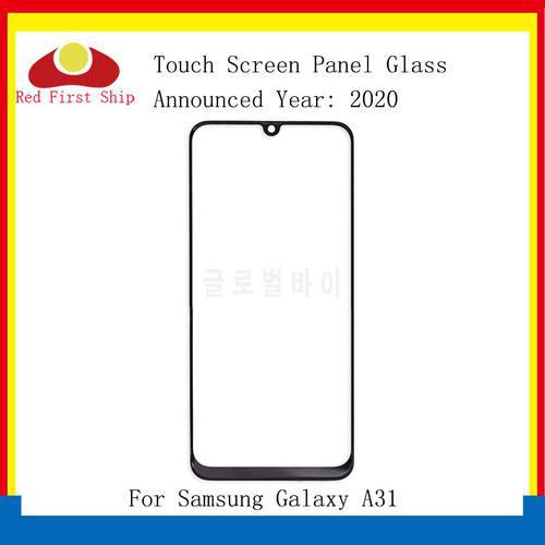 10Pcs/lot For Samsung Galaxy A31 A315 SM-A315F SM-A315N Touch Panel Front Outer A31 LCD Glass Lens With Hollow OCA Glue