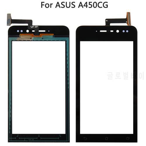 New A450CG TouchScreen For Asus Zenfone 4.5 A450CG T00Q Touch Screen Panel Digitizer Sensor Front Glass Lens