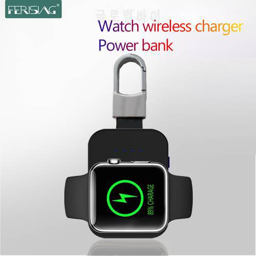 FERISING Mini Portable Wireless Charger Power bank for IWatch 5 4 Charging Powerbank Charger for Apple Watch Series 5 4 3 2 1