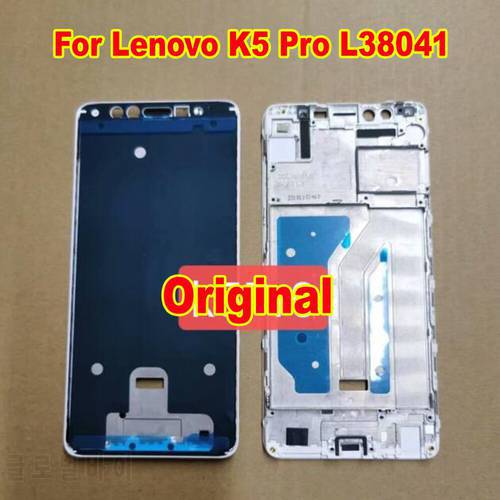 Original Good Housing Door Front Bezel Middle Frame For Lenovo K5 Pro L38041 Chassis Replacement No LCD Screen