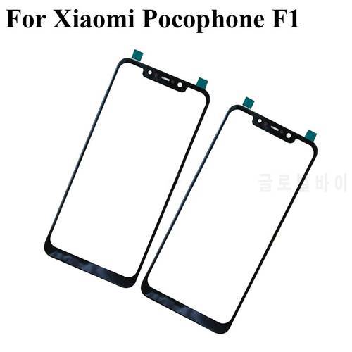 For Xiaomi Pocophone F1 Outer Glass Lens PocophoneF1 touchscreen Touch screen Outer Screen Poco phone Glass Cover without flex