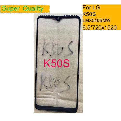 10Pcs/Lot For LG K50S LMX540HM LM-X540 LMX540BMW Touch Screen Panel Front Outer Glass Lens For LG K50S LCD Glass With OCA Glue