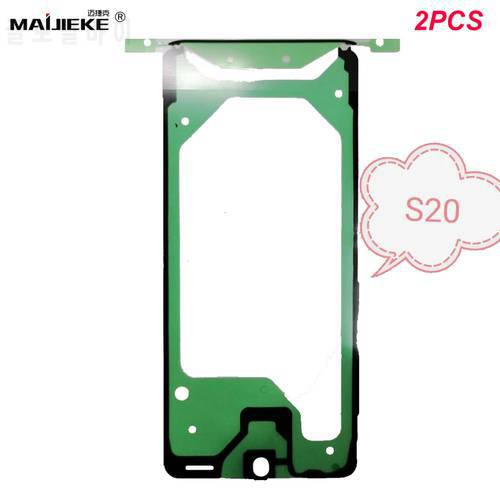 2PCS Original Screen Front Bezel Adhesive Tape for Samsung Galaxy S20 LCD screen Front Frame Adhesive Glue