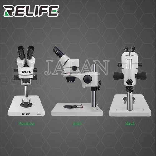 Relife RL-M2 7-45 Times Binocular Microscope Inspection PCB 144 LED Light Source Repair Tool