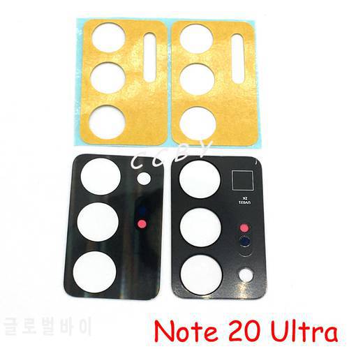 50pcs Rear Back Camera Glass Lens Cover For Samsung Galaxy Note 20 Ultra With Ahesive Sticker Replacement Parts