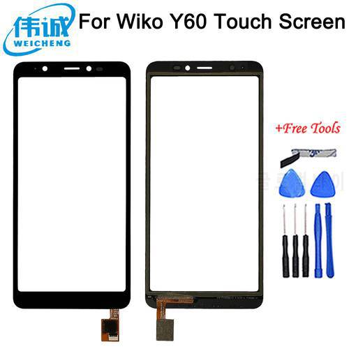 Touch Screen For Wiko Y60 Y 60 Touch Screen Touch Panel Digitizer Sensor Phone Touch Glass Lens For Y50 Y70 Y80 Touch Sensor