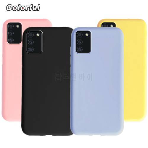 Liquid Silicone Case For Samsung A02s Case Cute Candy Color Soft TPU Back Cover For Samsung Galaxy A02S SM-A025F A 02S Phone Bag