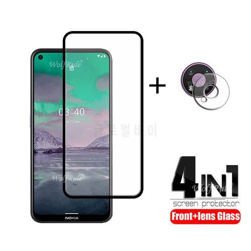 4-in-1 For Nokia 3.4 Glass For Nokia 3.4 Tempered Glass Full HD Screen Protector Protective Camera Flim For Nokia 3.4 Lens Glass
