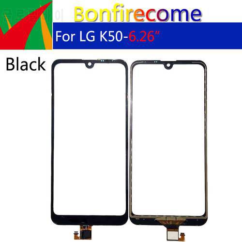 10Pcs\lot For LG K50 LM-X520HM Touch Screen Glass Digitizer Panel Sensor Replacement repair parts