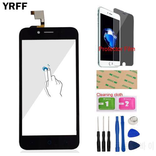 5.0&39&39 Front Touch Screen Glass Sensor For ZTE Blade L4 A460 Digitizer Panel Capacitive Tools Protector Film Adhesive