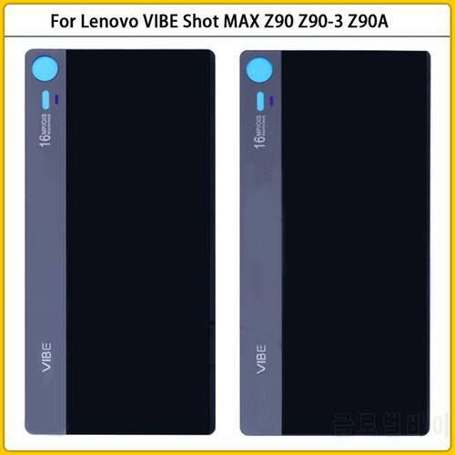 New Z90 Rear Housing Case For Lenovo VIBE Shot MAX Z90 Z90a40 Z90-7 Z90-3 z90A Battery Cover Door Back Cover Glass Adhesive