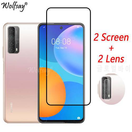 Tempered Glass For Huawei P Smart 2021 Screen Protector For Huawei P Smart 2021 Camera Glass For Huawei P Smart 2021 Glass 6.67