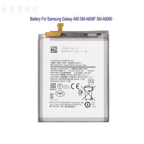 1x 3500mAh 13.48Wh EB-BA606ABU Replacement Battery For Samsung Galaxy A60 SM-A606F SM-A6060 Phone Batteries