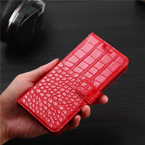 Luxury Flip Case for Meizu U20 U 20 Cover Crocodile Texture Leather Book Design Phone Coque Capa With Strap Card Holders