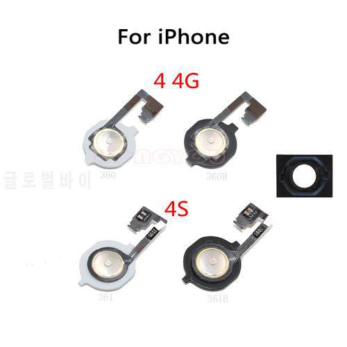 Home Button With Flex Cable No Touch ID Fingerprint For iPhone 5 5S 5C 4 4S