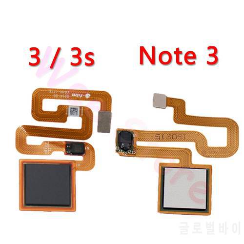 Original Back Home Button Fingerprint Sensor Flex Cable For Xiaomi Redmi Note 3 3s Pro Home Flex Phone Parts