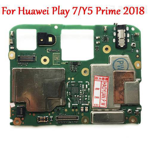 Tested Work Original Unlock Motherboard For Huawei Honor Play 7 DUA-AL00/Y5 Prime 2018 DRA-LX2 Logic Circuit Electronic Chips