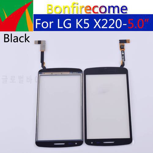 10Pcs\lot Touchscreen For LG K5 X220 X220MB X220DS Touch Screen Digitizer LCD Display Front Glass Panel Sensor Replacement