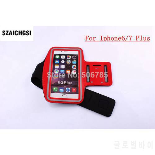 SZAICHGSI wholesale 200pcs sport Arm Band Phone Case Cover Run Sport Fitness Wrist Hand Belt Pouch Bag for apple iphone 6 7 plus