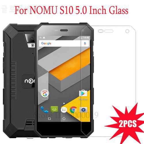 2PCS NOMU S10 Tempered Glass Film 5.0inch 9H 2.5D Premium Protective Front Film For NOMU S10 Pro Screen Protector Mobile Phone