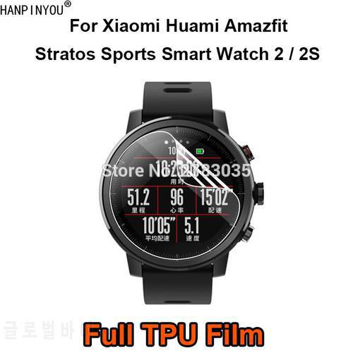 For Xiaomi Huami Amazfit Stratos / Plus Stratos Pace 2 2S Sports Smart Watch Soft TPU Film Screen Protector (Not Tempered Glass)