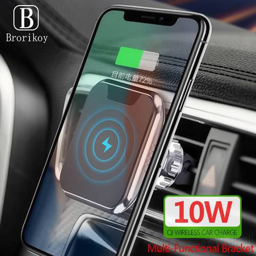 Car Wireless Charger for Samsung S8 S9 S10 Note 8 iPhone 12 13 14 Xs Max XR Game Desktop Wireless Fast Charging Portable Holder
