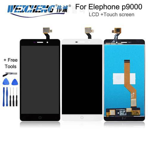 For 100% Original Elephone P9000 LCD Diplay Sensor P9000 Lite LCD Display + Touch Screen Digitizer Assembly For P9000 Screen