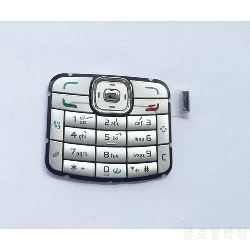 Silver/Black 100% New Ymitn Housing Buttons digital Keyboards Keypads Cover For Nokia N70 Free Shipping